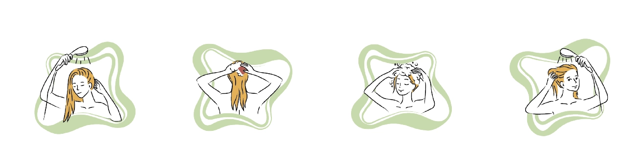 Waschanleitung für Haare von Loona´s Naturkosmetik